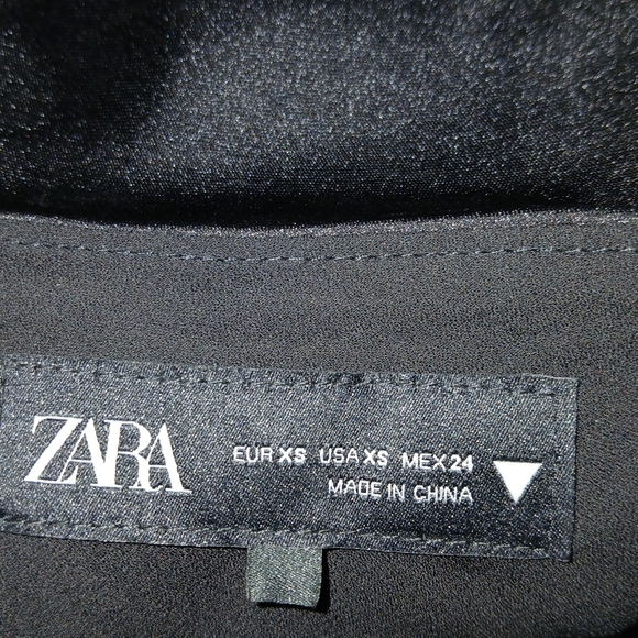 Zara Satin Halter Mini Sash Dress XS - Picture 3 of 5